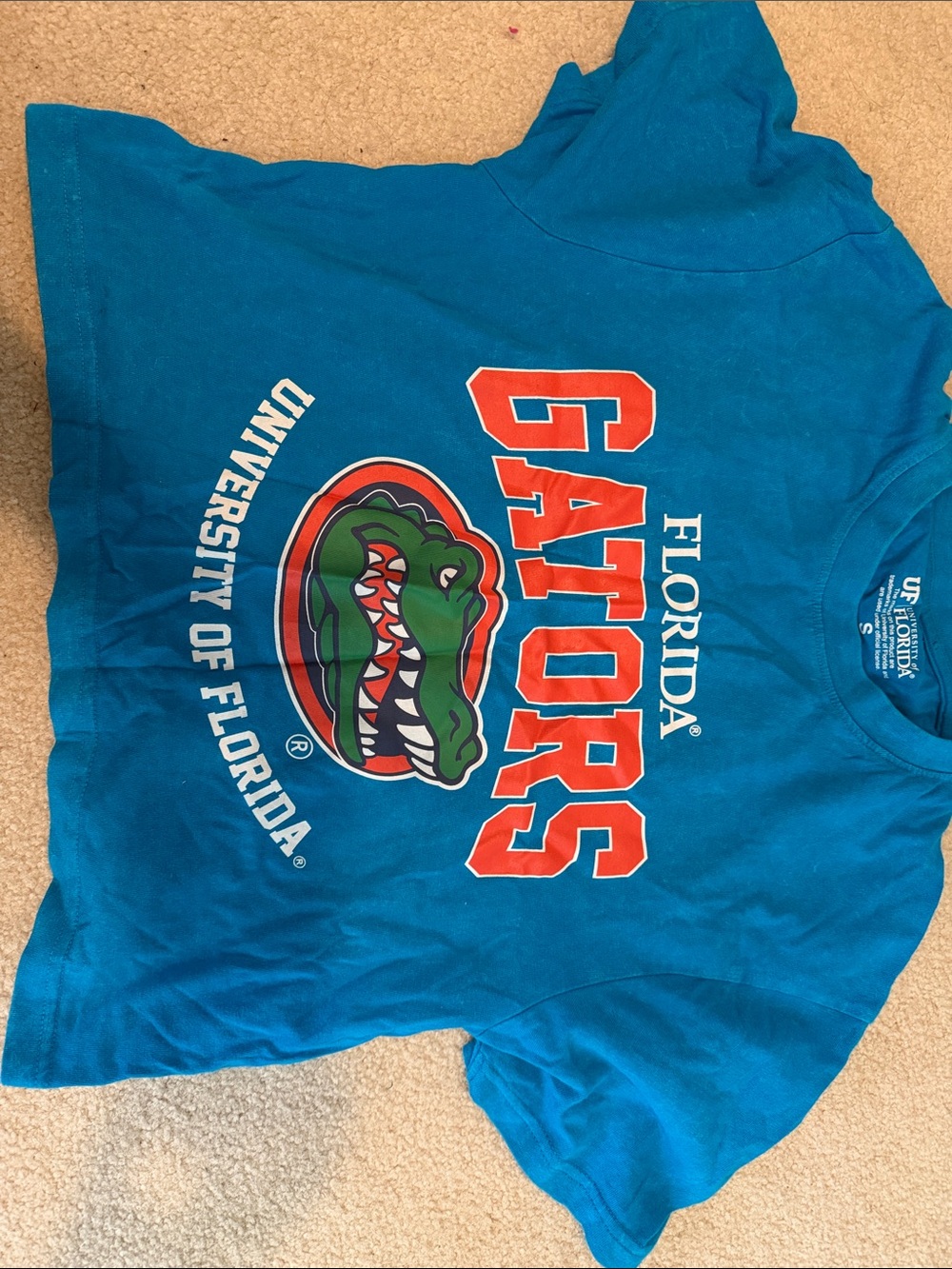 Official Licensed University of Florida Gators Women’s Small Cropped Tshirt